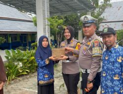 Kasat Lantas Polres Kampar Sosialisasikan Operasi Patuh Lancang Kuning di SMK N 1 Bangkinang
