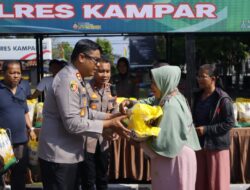 Sinergi Polres Kampar dan Bulog: Pasar Murah Beras Bantu Masyarakat Bangkinang Kota, Harga Terjangkau
