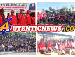 Dalam Rangka Menyambut HUT RI ke 80 , Bupati Paluta di Wakili Wakil Bupati Lepas Peserta Lomba Lari Maraton 5 KM