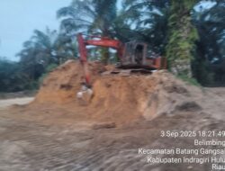 Galian C di Desa Danau Rambai INHU Sempat Terhenti, Kini Beroperasi Kembali , Ada Apa ?