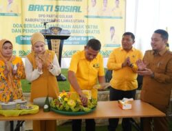 Ratusan Masyarakat dan Anak Yatim Piatu Berdoa Bersama, Rayakan HUT Partai Golkar di Paluta