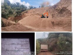 Tambang Batu Beskos Ilegal Bebas Beroperasi di Kawasan Hutan Taman Nasional Bukit Tiga Puluh Inhu, Sebut Nama Oknum Baju Coklat