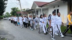 Konsisten Jaga Kebugaran dan Tingkatkan Keakraban Antar Petugas, Lapas Pekanbaru Gelar Giat Jalan Santai