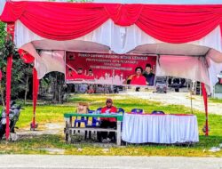 Melayani Masyarakat dengan Senyum dan Ramah, DPC PDI-P Pekanbaru Buka Posko Gotong Royong Mudik Lebaran 2026