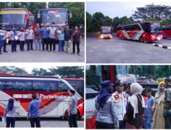 Pemerintah Kabupaten Padang Lawas Utara Melepas Keberangkatan Peserta Arus Balik Mudik Gratis Idulfitri