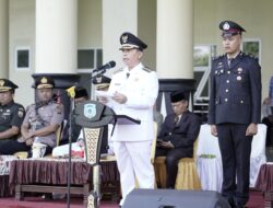 Upacara Peringatan Hari Otonomi Daerah ke-XXX Tahun 2026 Berlangsung Khidmat di Kantor Bupati Palas