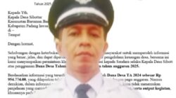 Ketua Harian DPP LMPN Minta Kapolres Palas Periksa Kades Sibontar Terkait Dugaan Markup Dana Desa