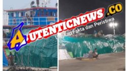 Foto: Kapal kayu yang bawa barang kotak kotak, dan berbagai jenis lainnya bongkar di pelabuhan Pelindo kota Dumai.