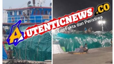 Foto: Kapal kayu yang bawa barang kotak kotak, dan berbagai jenis lainnya bongkar di pelabuhan Pelindo kota Dumai.