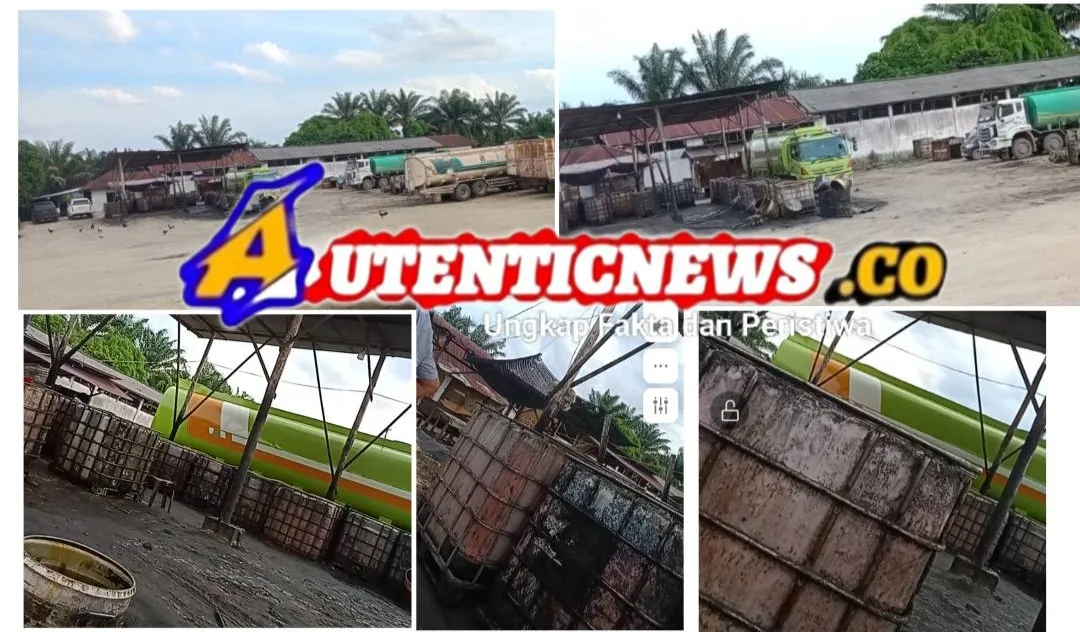 Foto: Gudang penampungan CPO dan Kernel diduga Ilegal lokasi, di jalan Lintas Duri KM 12 Kulim ,Kec.Batin solapan , Bengkalis.