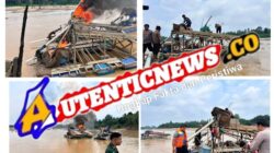 Polsek Cerenti Sikat 48 Rakit PETI, Sungai Kuantan Diselamatkan dari Ancaman Kerusakan Tambang Ilegal
