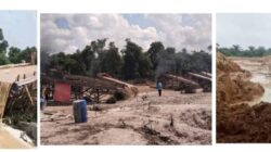 Foto: lokasi Tambang emas tanpa izin, yang merusak lingkungan di wilayah Indragiri hulu, ada indikasi pembiaran oleh Aparat penegak hukum.