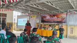 Tim Mabes TNI Gelar Penyuluhan dan Pencegahan Karhutla di Teluk Pulau Hilir