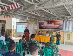 Tim Mabes TNI Gelar Penyuluhan dan Pencegahan Karhutla di Teluk Pulau Hilir