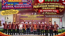 Pelantikan dan Pengukuhan Pengurus PARHARI Se-Provinsi Riau, Ketua PARHARI Kota Dumai Ajak Jaga Kekompakan Marga Hasibuan