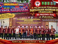 Pelantikan dan Pengukuhan Pengurus PARHARI Se-Provinsi Riau, Ketua PARHARI Kota Dumai Ajak Jaga Kekompakan Marga Hasibuan