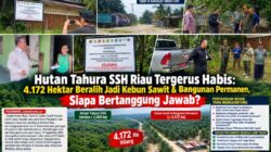 Hutan Tahura SSH Riau Tergerus Habis: 4 Ribuan Hektar Beralih Jadi Kebun Sawit & Bangunan Permanen, Siapa Bertanggung Jawab?