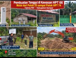 Tanggul Perlindungan Kebun di Kawasan HPT Dipertanyakan, Sdr AMO Diminta Klarifikasi Status Lahan Tersebut 