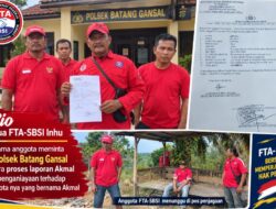 Dugaan Penganiayaan Terhadap Anggota Serikat Buruh Berujung Pelaporan Resmi ke Polsek Batang Gansal, FTA‑SBSI Segera Tangkap Pelaku