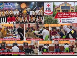PMR WIRA SMAN 1 Pangkalan Kuras Bersama PMI Pelalawan Sukses Gelar Aksi Donor Darah Sukarela