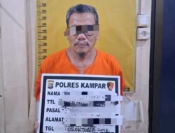Polres Kampar Tangkap Guru Ngaji, Diduga Cabuli 4 Anak Dibawah Umur