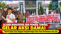 AMP Tabagsel Gelar Aksi Damai di Kejari PALUTA, Desak Periksa Kepala Desa Parlimbatan Terkait Dugaan Penyelewengan DD